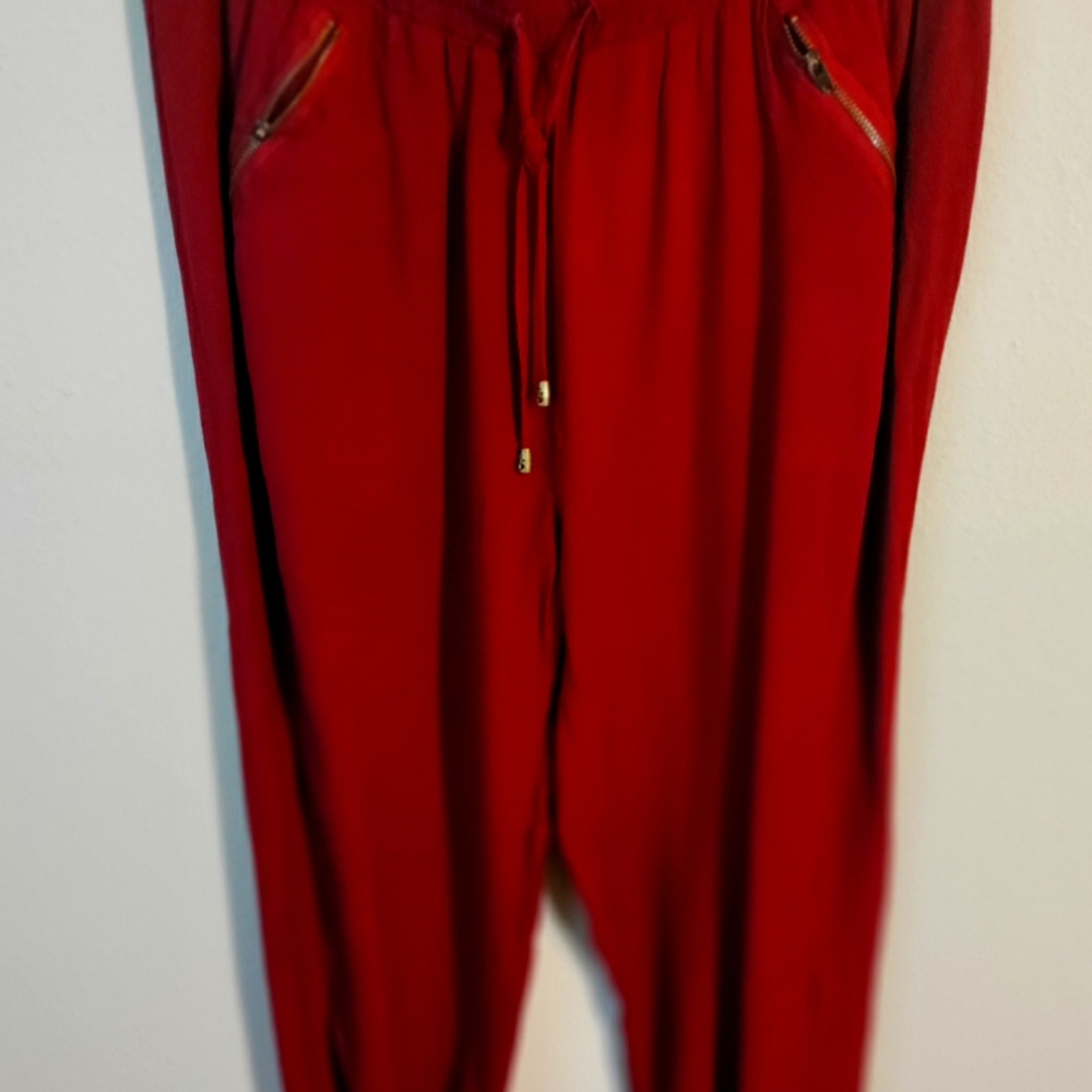 Bongo Dressy Jogger Size Xlarge Burgundy